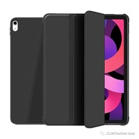 Housse de tablette en cuir PU magnétique pliable à 360 degrés avec fente pour stylo, étui en TPU pour iPad 10e génération 10,9 pouces, pochette rabattable