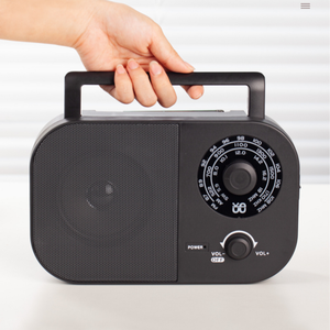 Rechargeable Factory Compact ABS 3 Band FM AM SW Multiband Radio with Manual Tuning and High Power <b>Speaker</b> for Home Office Use - Product Image 3