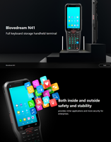 Portable Android 10 GPS WIFI NFC 1D/2D Scanner de codes à barres PDA Clavier complet Entrepôt Logistique Express Paquet Collecteur de données PDA