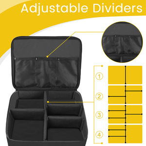 2-слойный органайзер для багажника для гольфа, водонепроницаемый шкафчик для гольфа с отдельным вентилируемым отделением для 2 пар обуви - Product Image 4