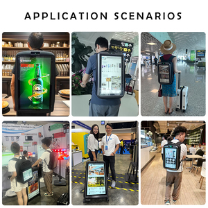 Bán buôn 15.6 inch xách tay Ba lô biển quảng cáo | màn hình quảng cáo di động quảng cáo di động khuyến mãi cho triển lãm - Product Image 5