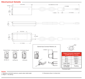 Ahm100PS12 Adaptateur secteur pour bureau 100W 12V 8.33A, 4 broches, 80 ~ 264 <span class=keywords><strong>Vacin</strong></span> - Product Image 6
