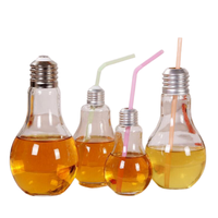 100ml 200ml 300ml Nouvelles Idées de Produits 2023 Creative Ampoule Bouteille Yaourt Tasse Sublimation Ampoule En Forme De Cocktail Tasse En Verre