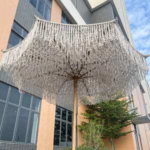 Proveedor de Sombrillas Grandes de Lujo para Exteriores, Hechas a Mano con Cuerda y Aluminio, Sombrillas Comerciales al por Mayor, Sombrillas de <span class=keywords><strong>Patio</strong></span> Personalizables con Bases - Product Image 4