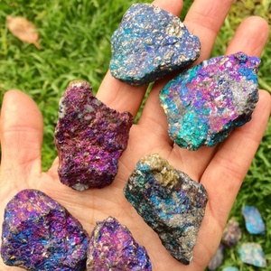 Piedra de Pirita Natural Aura al por Mayor, Piedra de Pirita Aura Arcoíris de Alta Calidad para Sanación, Decoración del Hogar y Regalos - Product Image 3