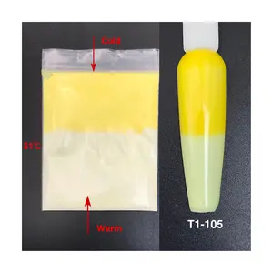 T1-105 fabrika toptan sarı sıcaklık-duyarlı termokromatik toz renk değiştiren Pigment