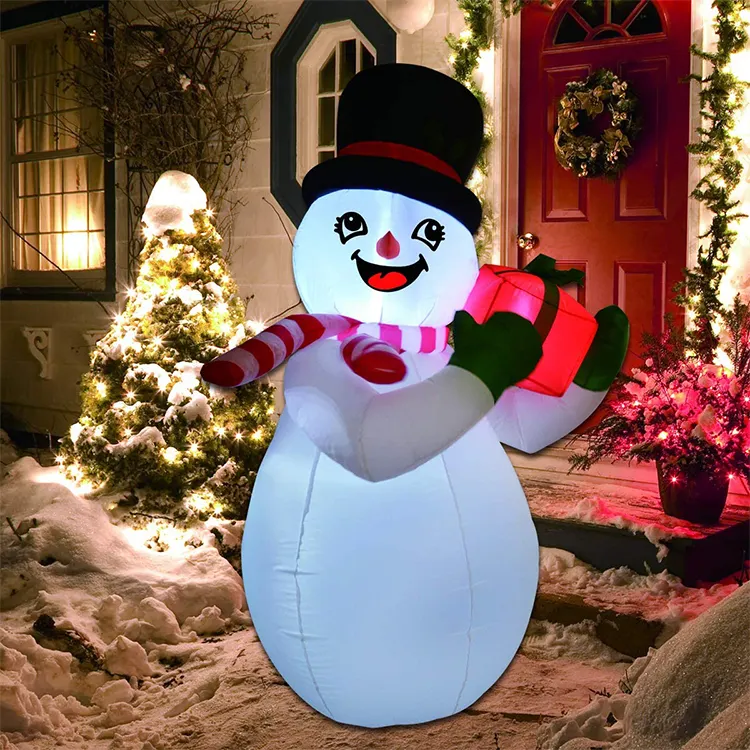 Most Popular inflatable snow man with led lights snowman LED lights christmas snowman