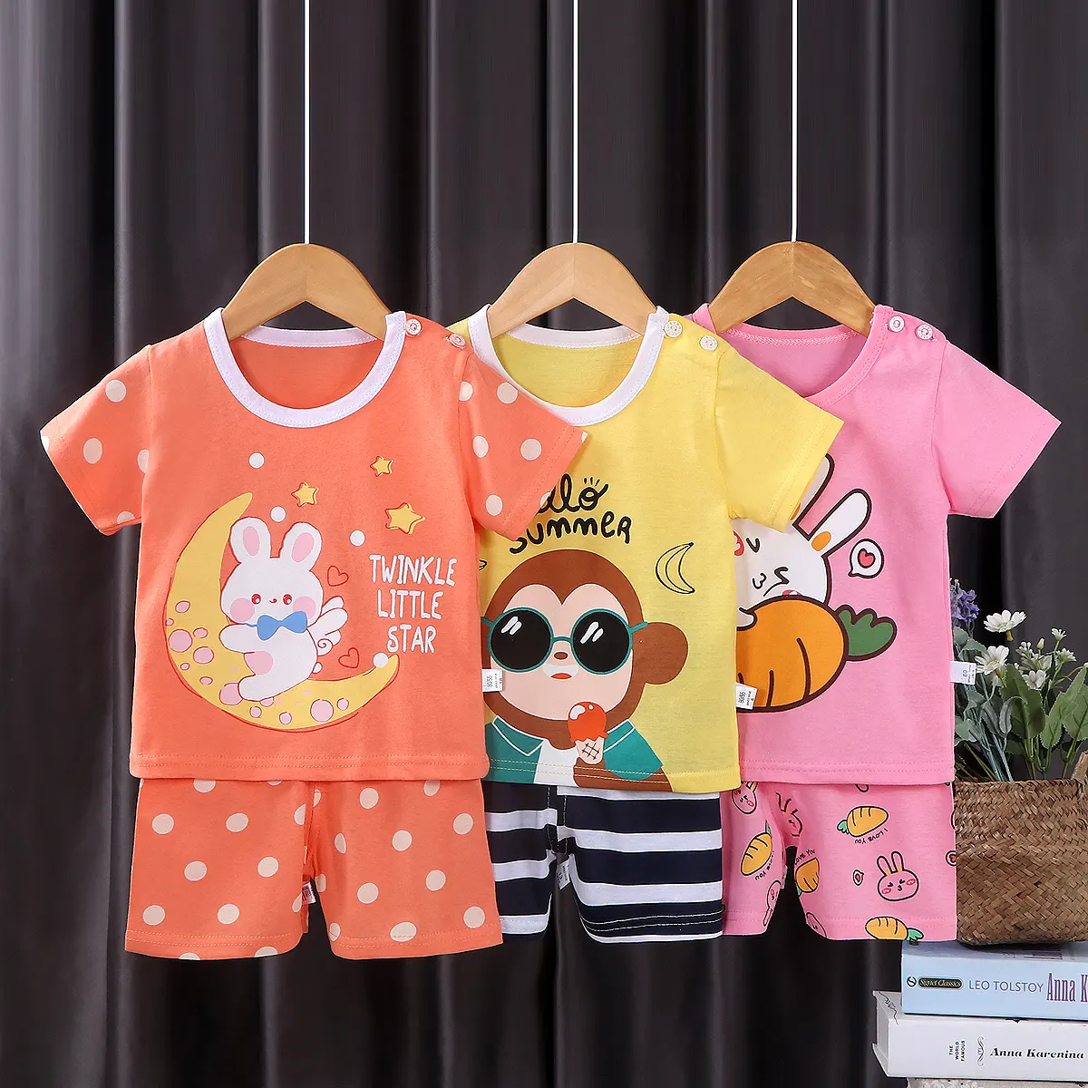 Vêtements de mode d'été vêtements pour bébés garçons nouveau style short à manches courtes costume deux pièces