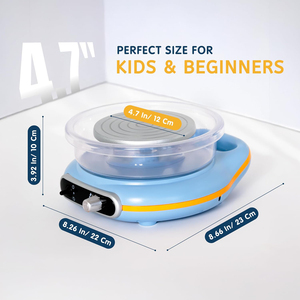 Torno <span class=keywords><strong>de</strong></span> Cerámica para Niños, Máquina <span class=keywords><strong>de</strong></span> Arcilla para Principiantes, Kit <span class=keywords><strong>de</strong></span> Torno <span class=keywords><strong>El</strong></span>éctrico Mini para Artes, Kit Educativo <span class=keywords><strong>de</strong></span> Cerámica para Adultos - Product Image 5