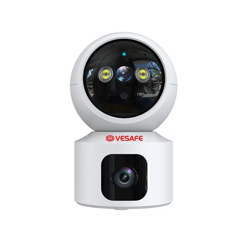 VESAFE 2MP Dual lens Wireless Mini Camera Monitor With Plug Security Cameras WiFi Cameras