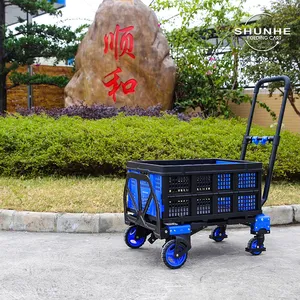 Carretilla de Plataforma Convertible de Alta Calidad Carro Plegable de Plástico para Herramientas Industriales y Transporte Capacidad de Carga 136kg - Product Image 6