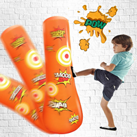 Sac de frappe gonflable pour enfants - 1,2 m de haut, autoportant - Jouet gonflable rebondissant pour garçons et filles