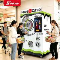 Distributeur automatique de coques de téléphone DIY à haute efficacité et impression rapide avec options de paiement multiples