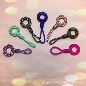 Car Keychain 20cm Handmade <b>Braided</b> 4mm Paracord Key Ring Lightweight Creative Style For Car Backpack <b>Accessory</b> - Product Image 2