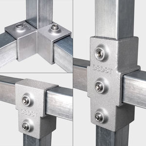 पाइप फिटिंग कनेक्टर फिक्स्ड बकल एल्यूमीनियम मिश्र धातु स्टील फ्रेम फास्टनरों पाइप कनेक्टर - Product Image 3