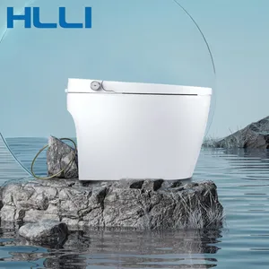 HLLI New Coming Bathroom Low Water Tanks Trap Toilet Bowl Short 1 Piece Smart Toilets