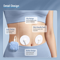 Mini appareil TENS sans fil rechargeable portable pour soulager les crampes menstruelles et les douleurs de règles, machine de physiothérapie TENS
