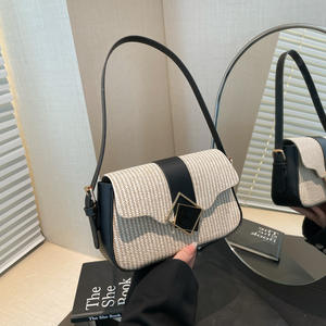 Recién llegado, axilas para bolso para mujer, bolso tejido a la moda para mujer, bolso de un solo hombro, superventas en el verano de 2025 - Product Image 3