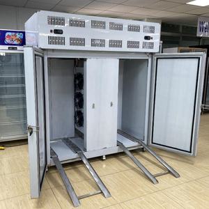 Petit congélateur vertical à air pulsé en acier inoxydable, machine de surgélation rapide IQF par lots, pour aliments surgelés, à température unique, avec moteur de réfrigération - Product Image 2