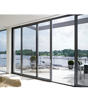 Portes patio coulissantes en aluminium à double vitrage, noires, robustes, conformes aux normes australiennes - Product Image 1