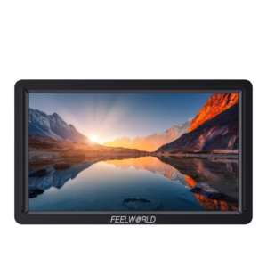 Moniteur <span class=keywords><strong>de</strong></span> caméra FEELWORLD FW568S 6 pouces, moniteur d'<span class=keywords><strong>assistant</strong></span> <span class=keywords><strong>de</strong></span> réalisateur, entrée/sortie HDMI 3G-SDI 4K, écran IPS 1920x1080 - Product Image 1