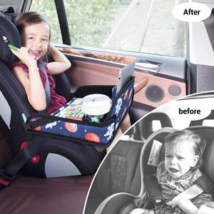 Free sample Waterproof Collapsible Storage Stable Car <b>Lap</b> <b>Tray</b> Kids Travel <b>Tray</b> Toddler Car Back Seat Play <b>Tray</b> - Product Image 4
