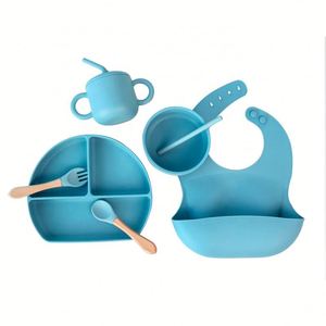 Vaso Antiderrames de Silicona para Bebés, Libre de BPA, con Pajita para Beber, con Asa, Vaso para Agua, Vajilla Infantil - Product Image 4