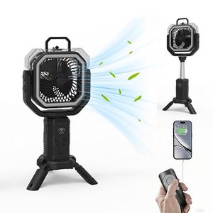 Rechargeable Oscillating <b>With</b> Mist Spray <b>Remote</b> <b>Control</b> 20000Mah Large Capacity Portable <b>Fan</b> for Outdoor Camping - Product Image 6