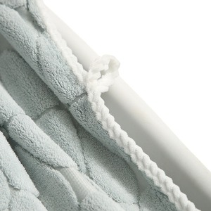 Ensemble de serviettes de bain en microfibre corail 35x75cm 70x140cm, motif floral, doux pour la peau, usage domestique - Product Image 5