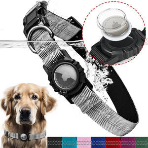 Collier pour animaux de compagnie réglable et imperméable - Porte-AirTag transparent en nylon réfléchissant, collier de suivi anti-perte pour chien - Product Image 2