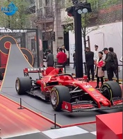 Escultura de Coche de Gran Tamaño Personalizada, Decoración de Fibra de Vidrio, Simulación de Coche de Carreras, Escultura de Fórmula 1