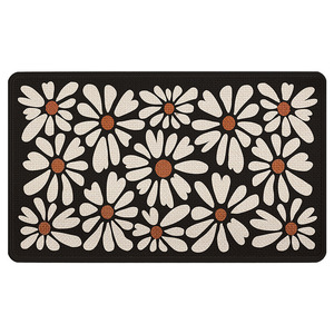 Alfombra de Baño Rectangular con Diseño de Corazones, Fibra de Poliéster Absorbente, Antideslizante, de Secado Rápido, Diseño Minimalista - Product Image 3