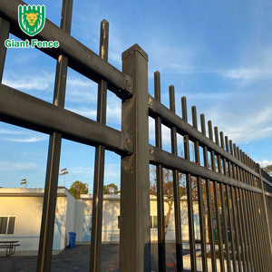 Valla Tubular <span class=keywords><strong>de</strong></span> Acero con Recubrimiento en Polvo <span class=keywords><strong>de</strong></span> Fácil Montaje, Diseño Moderno, Valla Metálica <span class=keywords><strong>de</strong></span> Seguridad para Jardín, Patio Industrial, Australia - Product Image 4