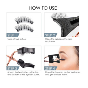 Marque privée Faux <span class=keywords><strong>Cils</strong></span> 3d Vegan Eye Lashes Vendeur Fluffy Faux Vison Faux Faux Bande Complète <span class=keywords><strong>Cils</strong></span> Magnétiques Naturels - Product Image 6