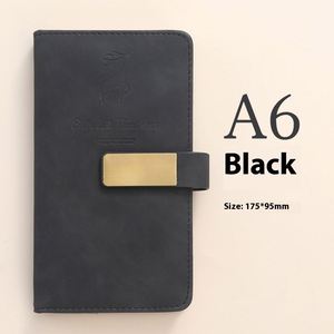 Simple A6 Business Notebook with Thickened Leather Cover Custom Printed LOGO for Foreign Trade Wholesale - Product Image 5