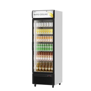 Réfrigérateurs à boissons, congélateurs, distributeurs de boissons en verre, glacière, baril rond, refroidisseur de boissons avec roues, vitrine réfrigérée - Product Image 5