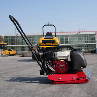 Compacteur de plaques portable avec certification CE, moteur à essence pour la construction, machine compacteuse à plaques vibrantes