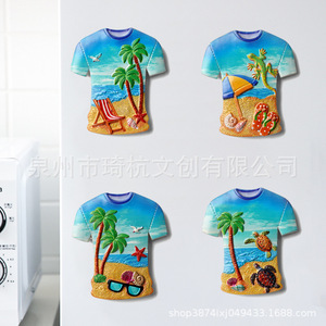 Imán de Resina para Refrigerador con Forma de Camiseta, Decoración para el Hogar, Regalo - Product Image 4