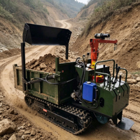 Dumper hydraulique automoteur, petit chargeur automoteur de type chenillé, charge nominale 1T-3T, petit chargeur automoteur à benne basculante