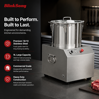 BlinkSong 9L Commerciële Elektrische Groentehakker 550W RVS Vleesmolen Shredder Vulmachine voor Restaurant