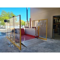 Mesa Elevadora de Columnas TM25EL-E - Hidráulica con Capacidad de 2500 kg para Carga en Muelles - Acero Pintado y Aluminio