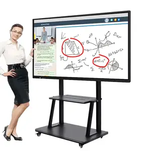HONGNUO רב מגע מסך חכם לוח נייד Stand דיגיטלי בכיתה לוח לבן אינטראקטיבי חכם שטוח להוראה