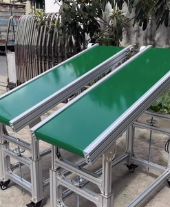 Volautomatische Aluminium Profiel Food Grade Transportband Met Zijrails Kan Worden Gekanteld - Product Image 6