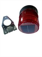 Feu de signalisation solaire LED Aufiner, étanche, clignotant d'urgence, sécurité, travaux routiers, feu de circulation, couleur rouge