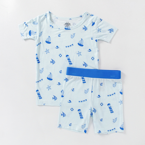 Engepapa personalizado adulto bambú ropa traje estampado recién <span class=keywords><strong>nacido</strong></span> mameluco suave niños conjunto bebé bambú Pijamas - Product Image 5
