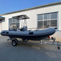 Bateau gonflable rigide de nouvelle construction bateau semi-rigide en aluminium bateau de nervure à vendre
