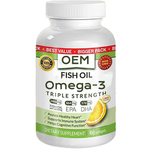 Capsules d'huile de poisson Oméga 3 EPA DHA OEM/ODM pour la santé cardiaque et cérébrale des hommes - Product Image 1