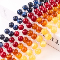 En gros, Perles en acrylique, lucite, plastique et verre, Lanière de téléphone portable à porter en bandoulière avec breloque, 17 couleurs pour coque de téléphone portable