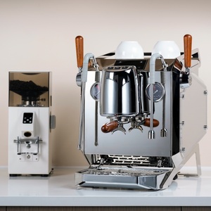 Máy pha cà phê Espresso bằng thép không gỉ chất lượng cao với máy bơm quay điện tiếng Pháp hoạt động cho hộ gia đình & khách sạn sử dụng - Product Image 1