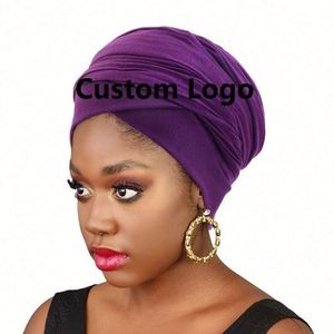 Wholesale Custom Logo Long Size Outdoor Multifunction Stretchy Polyester Headscarf <b>Head</b> <b>Cover</b> Daily Wear Turban Women Headwrap - Product Image 1